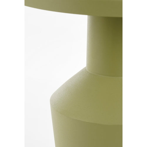 Mica Decorations Feroza Bijzettafel - H41 x Ø34 cm - Metaal - Lichtgroen