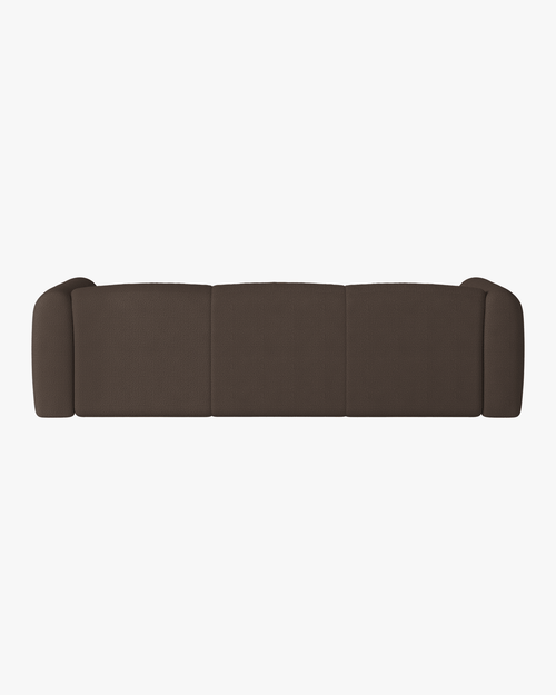 noo.ma Flom 3-zits slaapbank - Chocolate Brown Bouclé, 140x200 slaapvlak