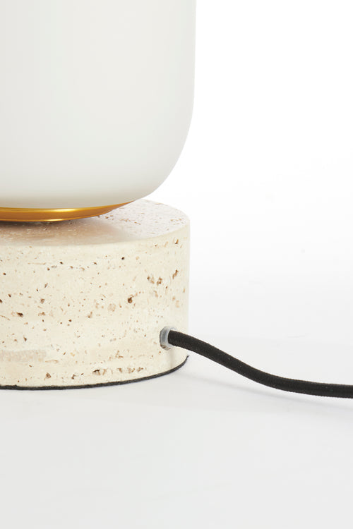 Light & Living tafellamp RYLANO - wit - Ø12x35cm