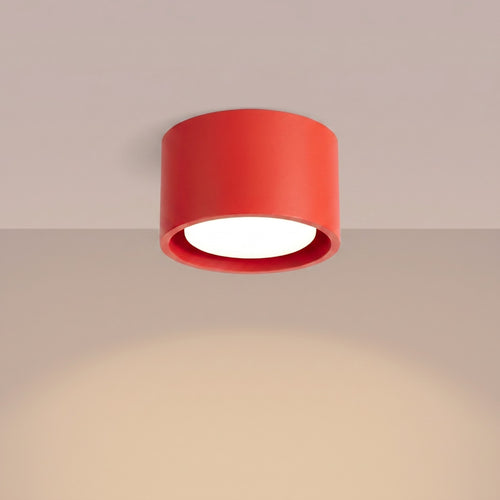 Sollux Lighting Plafondlamp MODO 1 rood Gx53 - 10x10x6cm