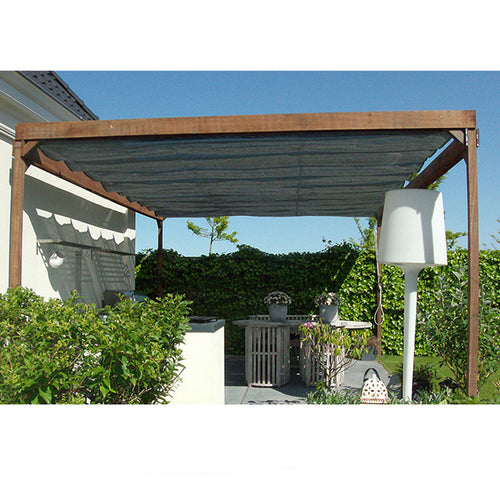 Nesling schaduwdoek Harmonica - antraciet - 200 x 500 cm