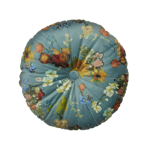 Beddinghouse x Van Gogh Museum Boule de Fleurs Sierkussen - dia 40 cm - Groen - vtwonen shop