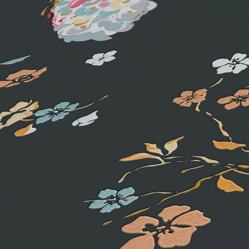 Livingwalls behang vogel zwart en meerkleurig - 53 cm x 10.05 m - AS-389061 - vtwonen shop