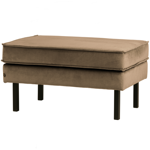 BePureHome hocker op poten Rodeo - Velvet - Taupe - 45x84x54 - vtwonen shop