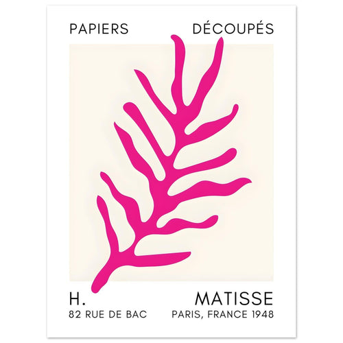 Artfulprints  Matisse – Ocean flora pink   poster 30x40 cm - vtwonen shop