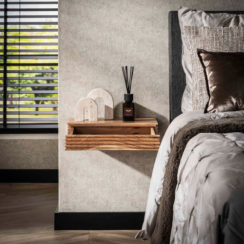 Giga Meubel Nachtkastje Layer L - Naturel - Set van 2 - 40x25x8cm