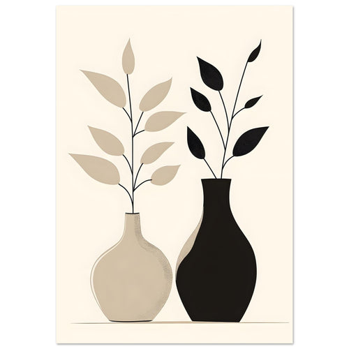 Artfulprints  Boho – Dual vase   poster 70x100 cm - vtwonen shop