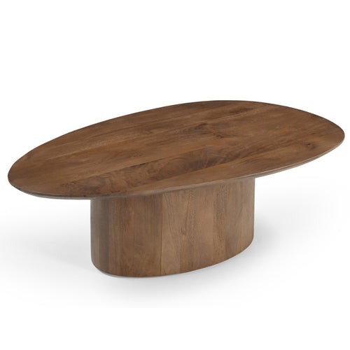 Giga Meubel Salontafel Nara - Organisch Donkerbruin Hout - 110x70x33cm