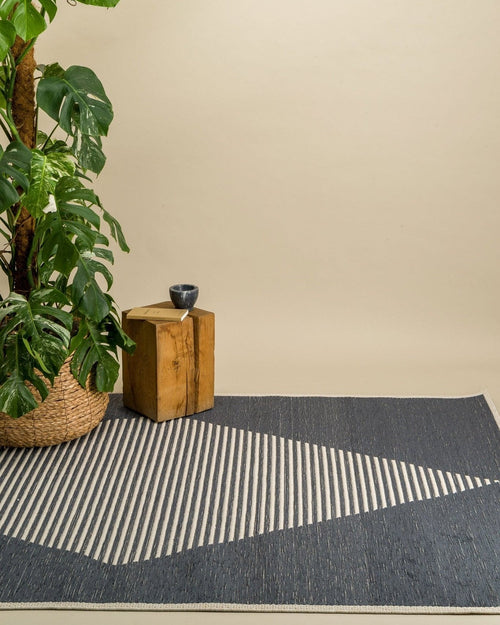 AFK Living vloerkleed Diatonique - voor binnen en buiten - blauw - 191 x 290 cm