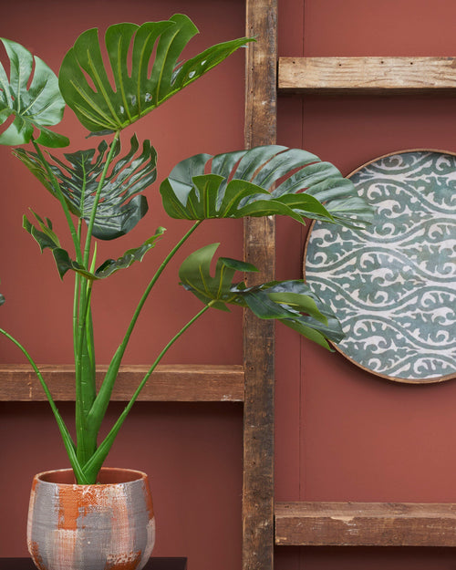 Mica Decorations Monstera Kunstplant - H100 x Ø70 cm - Groen - vtwonen shop