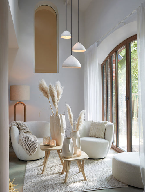 Light & Living textiel  - wit - 45x45x10 cm