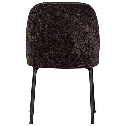 BePureHome eetkamerstoelen Vogue - Polyester - Donkerbruin - Set van 2 - vtwonen shop