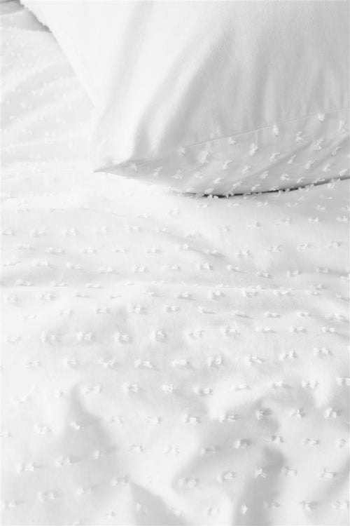 Beddinghouse Snow dekbedovertrek - Effen - Eenpersoons - 140x200/220 cm - Wit - vtwonen shop