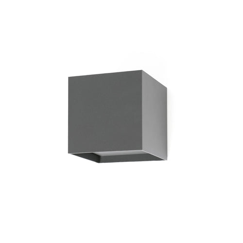Faro Olan - LED Outdoor Up Down Wandlamp Donkergrijs IP54