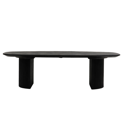Giga Meubel Salontafel Feline - Deens Ovaal Zwart - 100cm