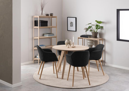 Rebellenclub Eetkamertafel Eda - Ø100 cm - Licht Eiken