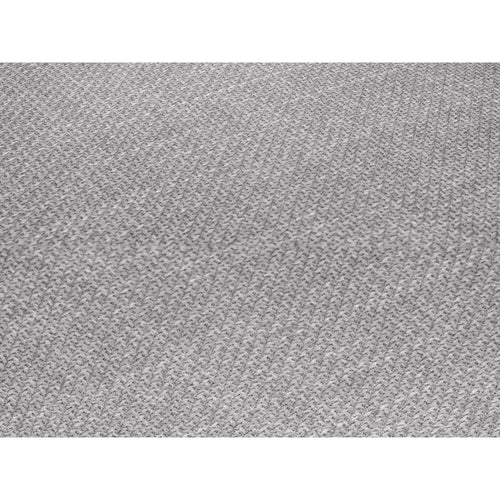 Cosmopolitan Design - Modulaire hoekbank links Siena 5-zits, structurele stof lichtgrijs - 180x366x69cm