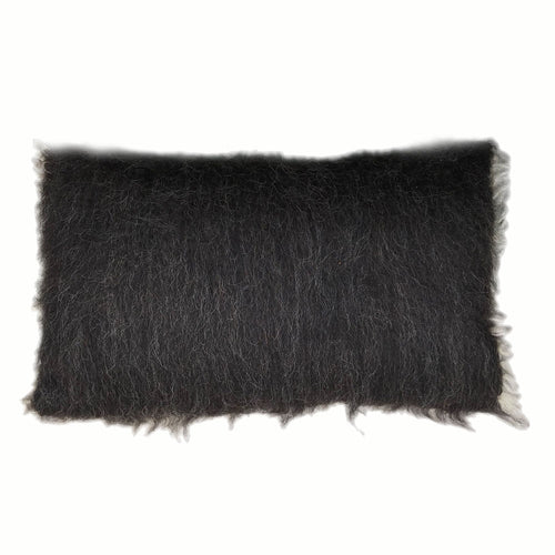 Malagoon kussen Diamond - zwart - 40x70cm 100% wol