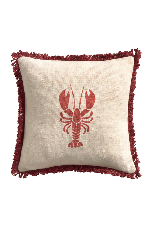 Calma House Kussen Lobster - Rood - 32x32