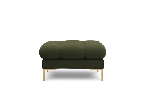 Cosmopolitan Design Poef Bali structurele stof, groente - 60x60x41cm