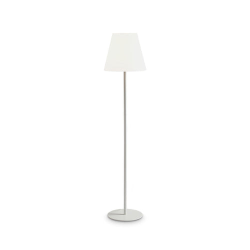 Ideal Lux ARCADIA Vloerlamp met taps toelopende kap, wit, 1x E27, IP44