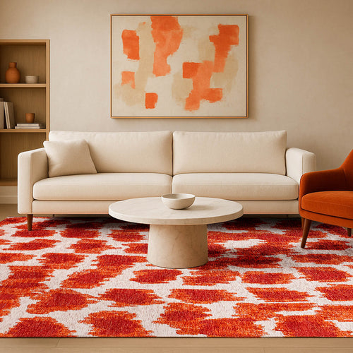 Lola&Moi vloerkleed Orange Blood - goud - 200x280cm