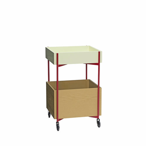 Hübsch trolley Fresh - essenhout/mdf - 42x40xh70cm