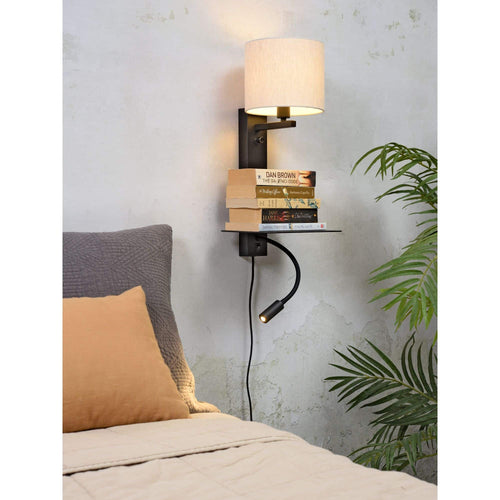 it's about RoMi wandlamp Florence - bruin - 24x22x52cm