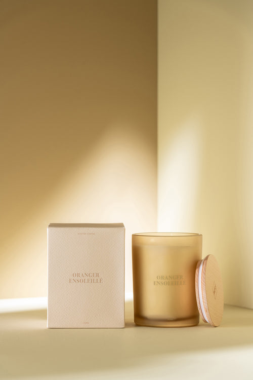 J-Line geurkaars Accords Essentiels - Oranger Ensoleillé - geel - 52U - vtwonen shop