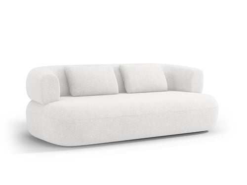 Micadoni Bank Jenny 3-zits, boucle, ivoor - 90x178x73cm