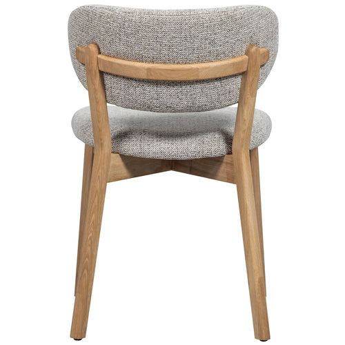 WOOOD eetkamerstoelen houten frame Udar - Naturel - Set van 2