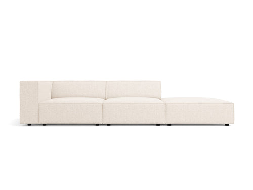 Cosmopolitan Design Rechte bank Arendal 4-zits, chenille, lichtbeige - 102x262x70cm