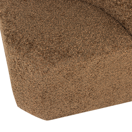 WOOOD eetbank hoek met rugleuning Mojo Base - Wollig - Honinggeel - 83x80x80