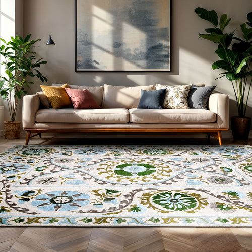 Louis De Poortere vloerkleed Slavia - wit - 200x280cm - vtwonen shop