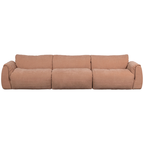 WOOOD 3-zits bank Baggy - Geweven Chenille - Oud Roze - 81x309x101 - vtwonen shop