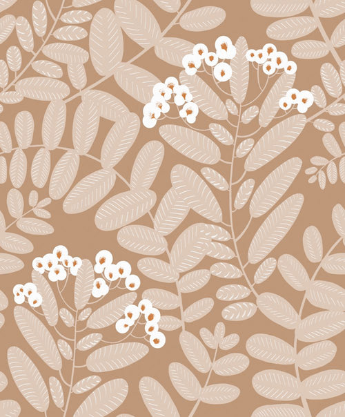 Masureel behang bloemen bruin - 53 cm x 10.05 m - 631059 - vtwonen shop