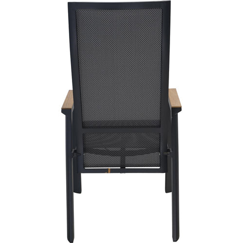 Lesli Living bistrostoel Amir - zwart - 59,5x70x112cm