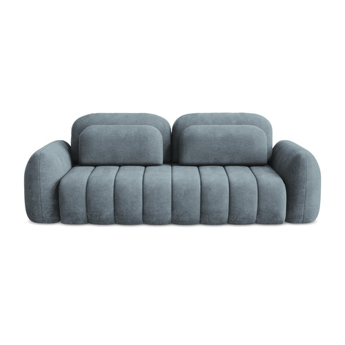 LaMiaSofa 3-zits slaapbank Ginosa - chenille stof - jeans - 266x121x95