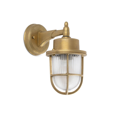 Faro Nahir - 1 Lichts Buiten Wandlantaarn Messing IP44, E27