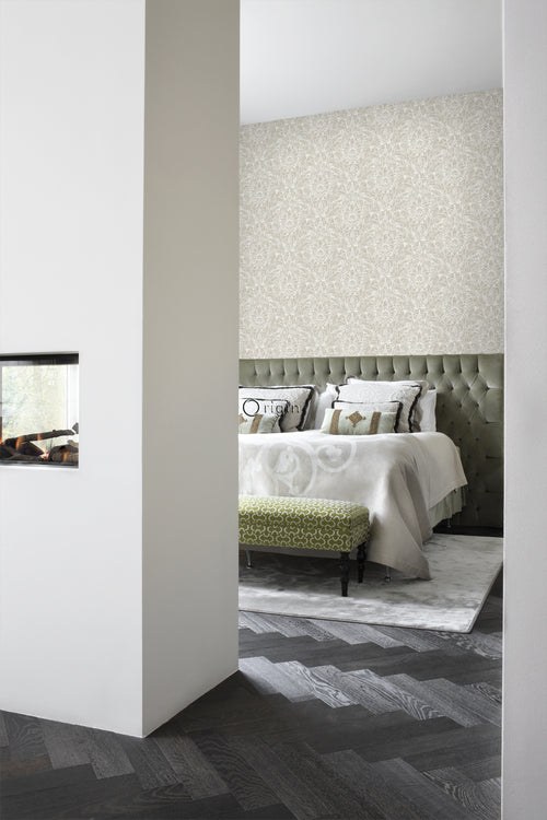 Origin Wallcoverings behang ornamenten donker beige - 53 cm x 10,05 m - 347308 - vtwonen shop