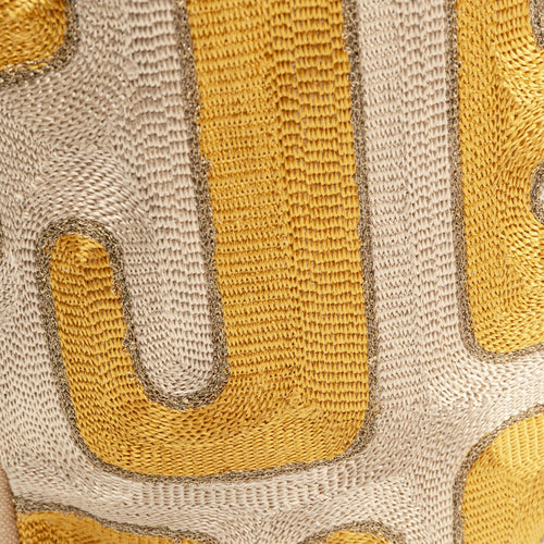 Kare Design Kussen Meander geel en beige