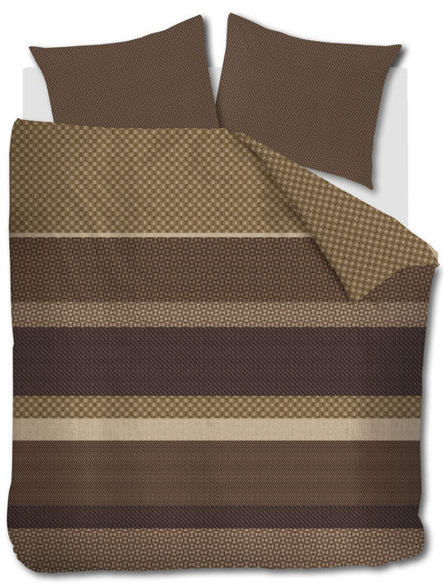 Beddinghouse Dekbedovertrek Fera - 200 x 200/220 cm - Bruin