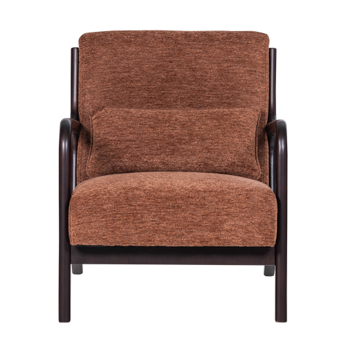 WOOOD fauteuil Mark - Chenille - Bruin - 75x67x82