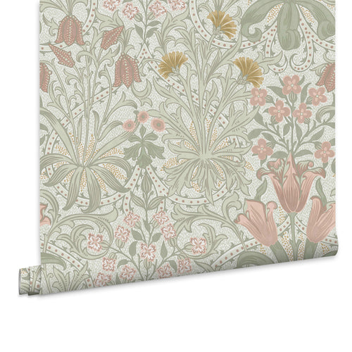 William Morris at Home Vliesbehang - Woodland Weeds Peony & Sage