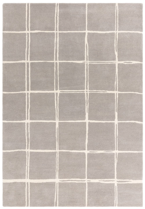 Vloerkleed Easy Living Albany Grid Silver Rug 80x150 cm - vtwonen shop