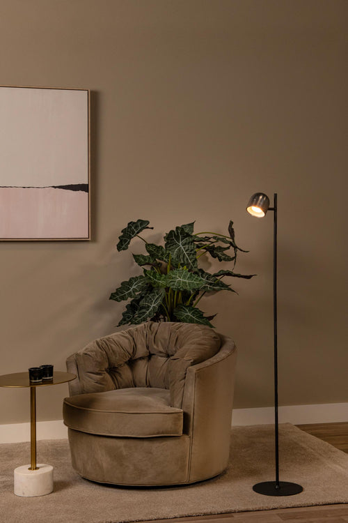 Lucide vloerlamp SKANSKA RECH - Geïntegreerde LED - Grijs ijzer