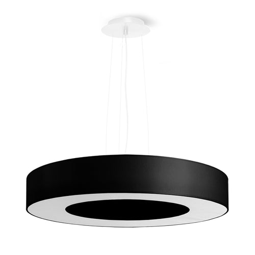 Sollux Lighting Kroonluchter SATURNO SLIM 50 zwart - 50x50x102cm