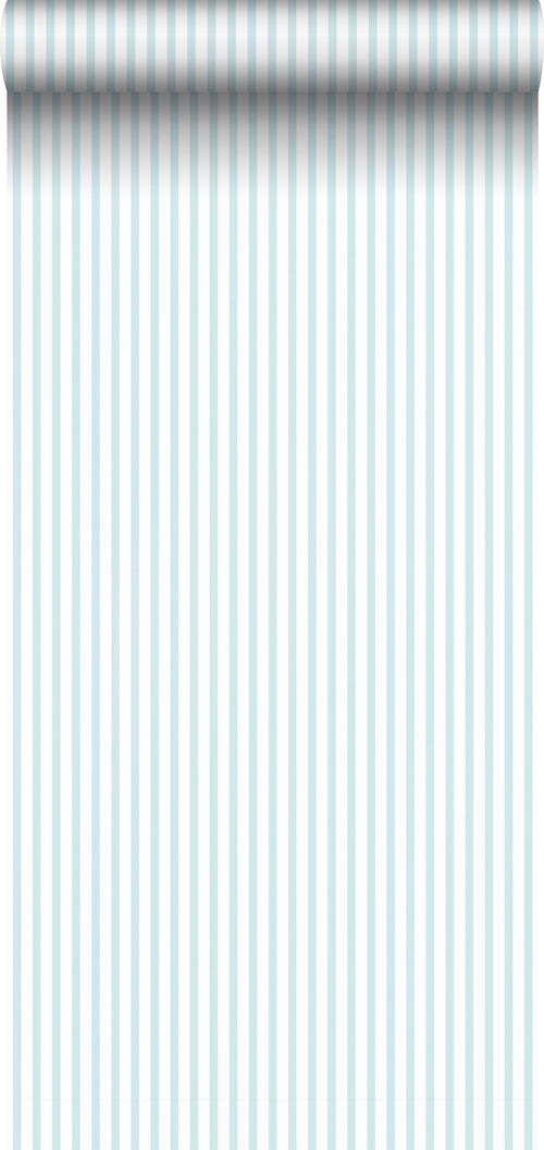 Sanders & Sanders behang strepen lichtblauw en wit - 53 cm x 10 m - 640474