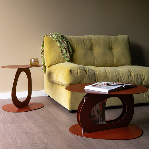 Spinder x Eva van de Ven bijzettafel Alto - Red Brown