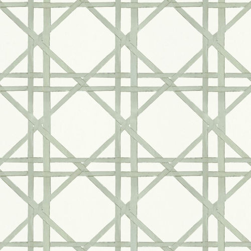 Catchii Behang Bamboo braided trellis groen - vtwonen shop